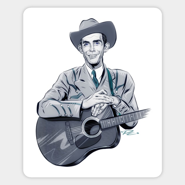 Hank Williams - An illustration by Paul Cemmick Magnet by PLAYDIGITAL2020